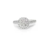18ct White Gold Diamond Cluster Ring