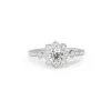 9ct White Gold Diamond Cluster Ring