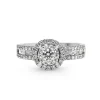 18ct White Gold Diamond Cluster Ring