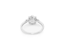 9ct White Gold Diamond Cluster Ring