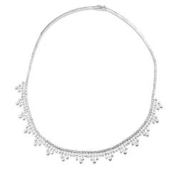 18ct White Gold Diamond Collier Necklace