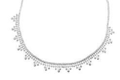 18ct White Gold Diamond Collier Necklace