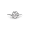 18ct White Gold Diamond Daisy Ring