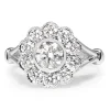 18ct White Gold Diamond Daisy Ring