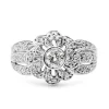 18ct White Gold Diamond Daisy Style Ring