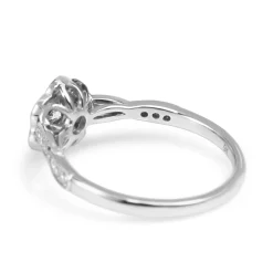 9ct White Gold Diamond Daisy Ring