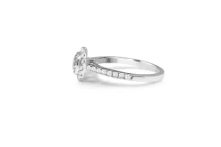 18ct White Gold Diamond Halo Ring
