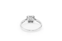 18ct White Gold Diamond Halo Ring