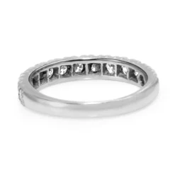 18ct White Gold Diamond Half Hoop Band