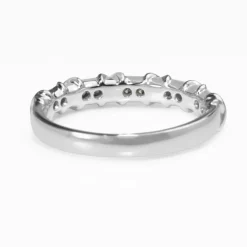 18ct White Gold Diamond Half Hoop Band