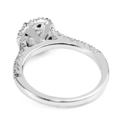 18ct White Gold Diamond Halo Ring