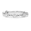 18ct White Gold Diamond 'Hexagon' Band