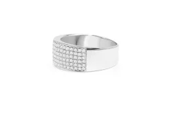 14ct White Gold Diamond Pavé Band