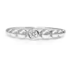 9ct White Gold Diamond "Bubble" Ring