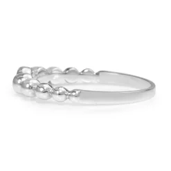 9ct White Gold Diamond "Bubble" Ring