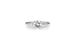 18ct White Gold Diamond Solitaire Ring