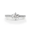 18ct White Gold Diamond Solitaire Ring