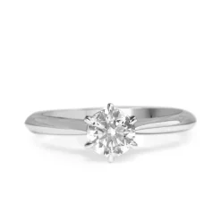 18ct White Gold Diamond Solitaire Ring