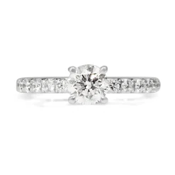18ct White Gold Diamond Solitaire Ring