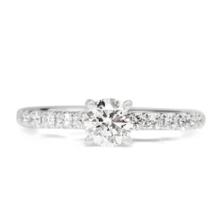 18ct White Gold Diamond Solitaire Ring