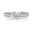 18ct White Gold Diamond Solitaire Ring