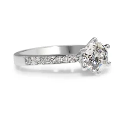 18ct White Gold Diamond Solitaire Ring