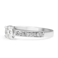 18ct White Gold Diamond Solitaire Ring