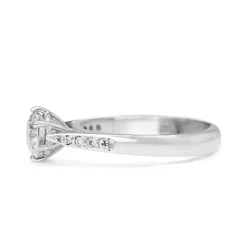 18ct White Gold Diamond Solitaire Ring