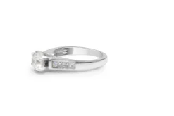 14ct White Gold Diamond Solitaire Ring