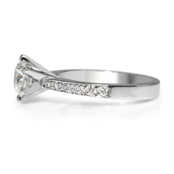 18ct White Gold Diamond Solitaire Ring