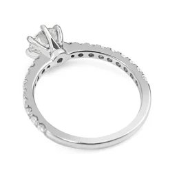 18ct White Gold Diamond Solitaire Ring