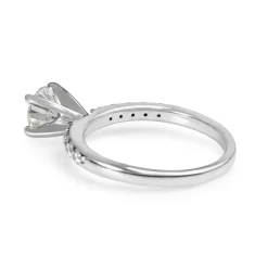 14ct White Gold Diamond Solitaire Ring