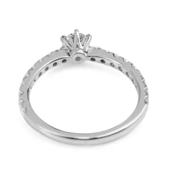 18ct White Gold Diamond Solitaire Ring