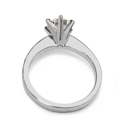 18ct White Gold Diamond Solitaire Ring