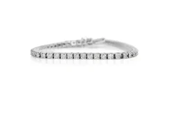 18ct White Gold Diamond Tennis Bracelet