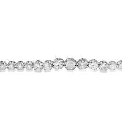 18ct White Gold Diamond Tennis Necklace