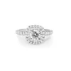 18ct White Gold Double Halo Diamond Ring