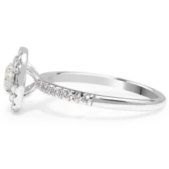 18ct White Gold Double Halo Diamond Ring