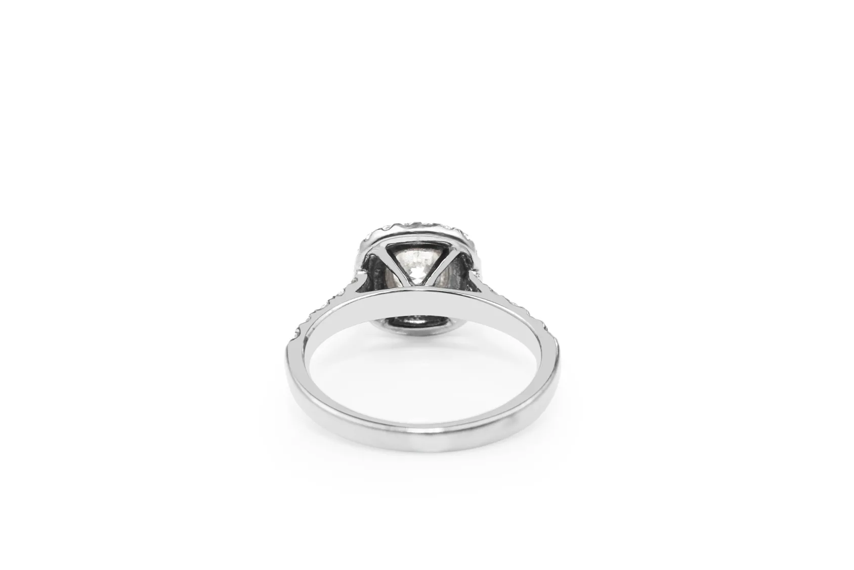 18ct White Gold Double Halo Diamond Ring