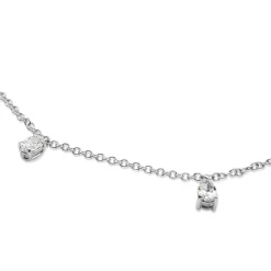 18ct White Gold Fancy Shaped Diamond Necklace