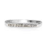 9ct White Gold Fine Channel Set Diamond Band
