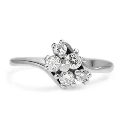 18ct White Gold Fine Diamond Ring