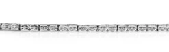 10ct White Gold Fine Diamond Tennis Bracelet