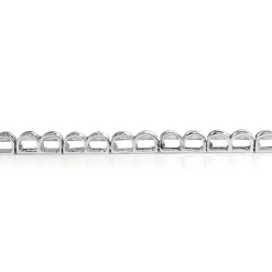 10ct White Gold Fine Diamond Tennis Bracelet
