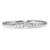 18ct White Gold Fine Tapered Diamond Band