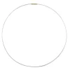 9ct White Gold Fine Wire Omega Necklace