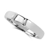 18ct White Gold Fitted Cut Out Band Ring