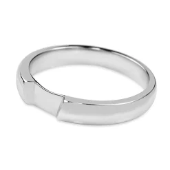 18ct White Gold Fitted Cut Out Band Ring