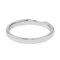 18ct White Gold Fitted Cut Out Band Ring