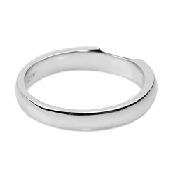 18ct White Gold Fitted Cut Out Band Ring